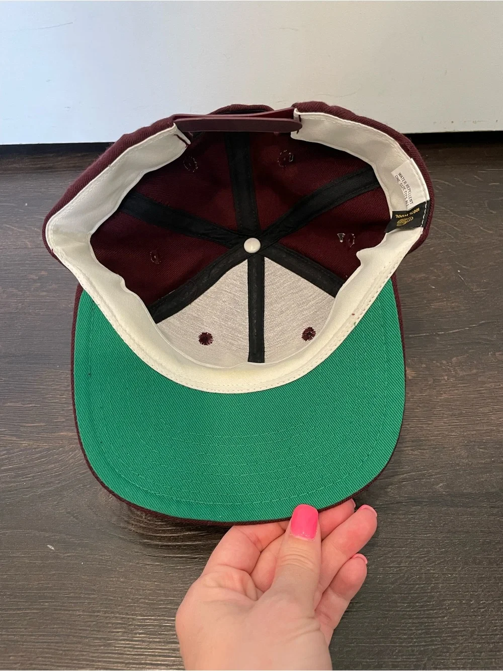 Harvard University Veritas Embroidered Hat Cap Maroon Snapback Wool